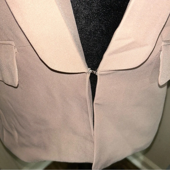 Urban Coco Women’s Blazer Jacket Open Front (Small, Khaki) - Picture 6 of 7
